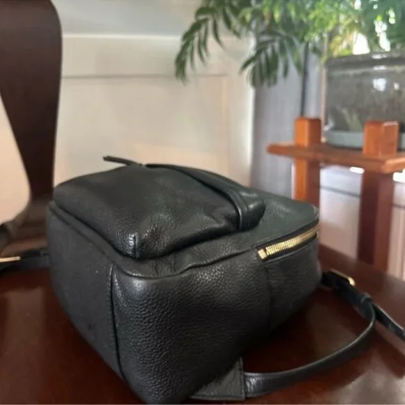 Tory Burch Black Leather Backpack - Picture 8 of 10